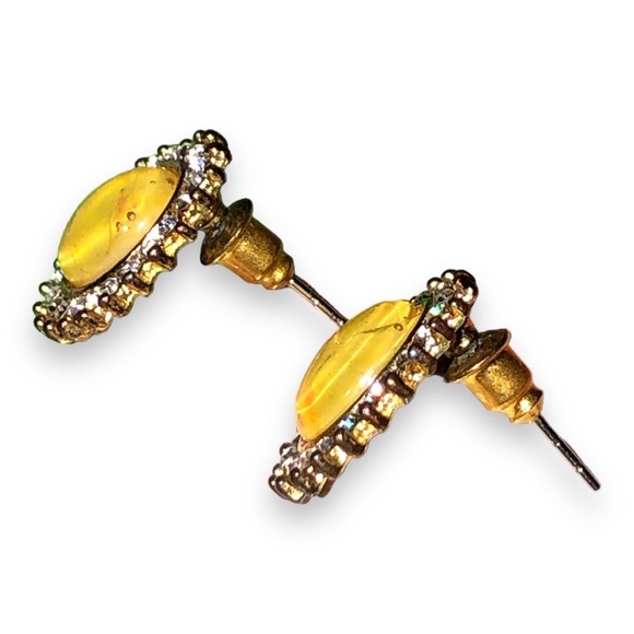 Vintage faux opal earrings - Picture 2 of 5